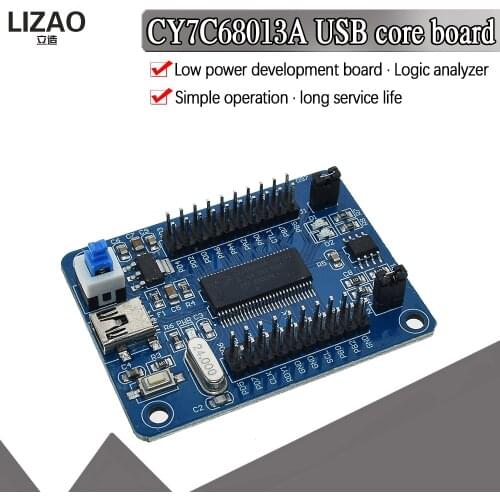 Official IEZ-USB FX2LP CY7C68013A USB core board development board USB logic analyzer I2C serial and SPI high quality In stock