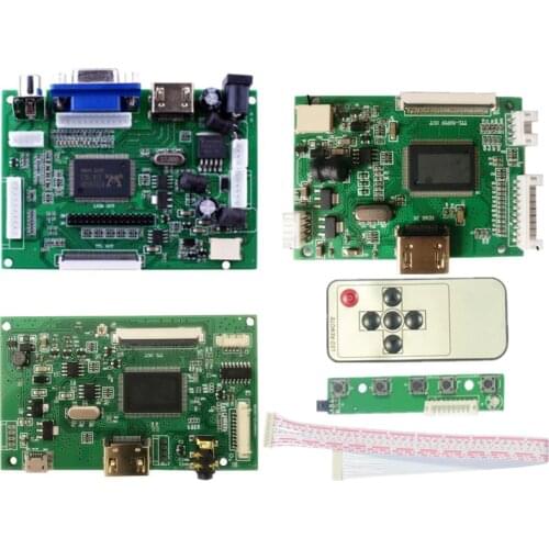 LCD TTL LVDS Controller Board HDMI VGA 2AV 50 PIN for 7300101463 E242868 Support Automatically Raspberry Pi Driver Board