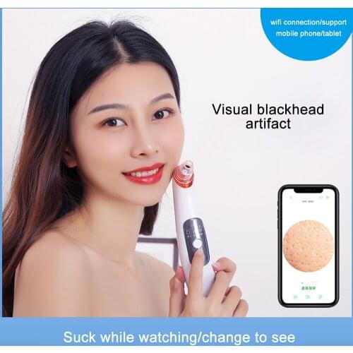 Visible Camera Blackhead Remover Face Deep Nose Cleaner Pore Acne Pimple Removal Vacuum Suction Facial Beauty Clean Skin Tool