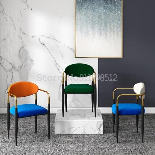 Light Luxury Dining Chair Home Chair Net Red Makeup Chair Nordic Modern Simple Leisure Back Chair Sales Office Negotiation Chair