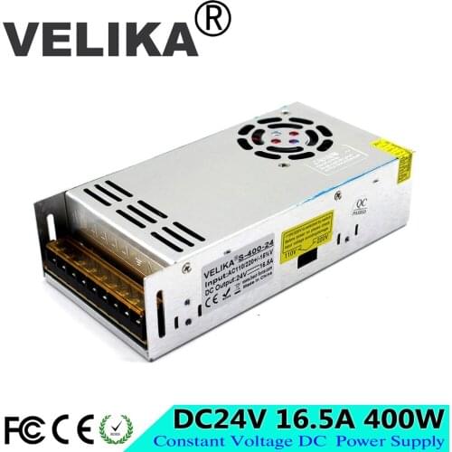 High quality Small Size 400W 16.5A 24V DC Power Supply Switching 110V 220V AC DC 24V SMPS For Led Strip Light CNC CCTV Motor