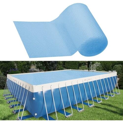 Swimming Pool Cover Protector Solar Rectangular Protection Heat Hot Tarpaulin Garden
