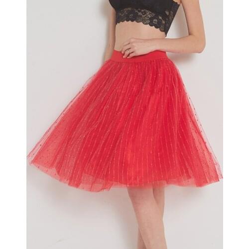 Women Fashion Vintage Long Skirts Elegant Gold Embroidered Mesh Overlay A Line Ladies Summer Bohemian Midi Skirt