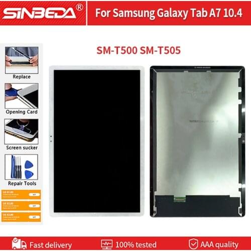 TabA7 T500 T505 Tablet LCD Display Touch Screen Digitizer Assembly LCDs For Samsung For Galaxy Tab A7 10.4 2020 SM-T500 SM-T505
