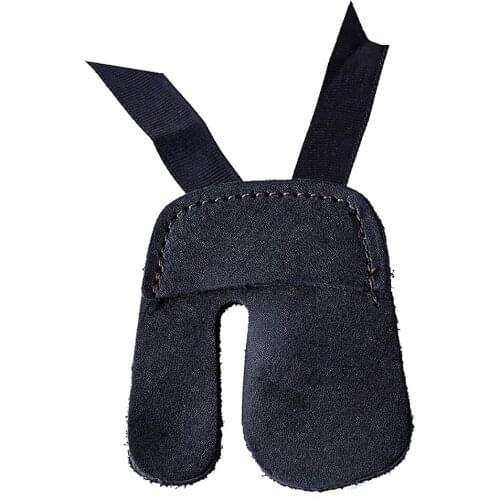 1Pcs Cow Leather Finger Protection Guard Hunting Targeting Recurve Bow Protect Glove Archery accessories