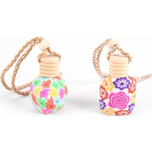 1pc pottery perfume empty bottle Perfume Diffuser Fragrance Bottle Hanging Car Air Freshener bottle