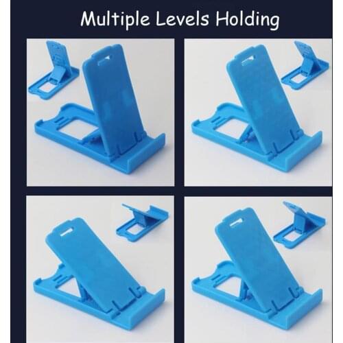 1pcs Universal Plastic Stand Folding Multi-function Mobile Phone Holder Buckle Tablet Holder Double Open Four-speed Lazy Bracket