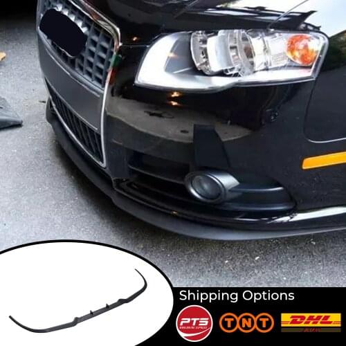 For AUDI A4 / S4 / RS4 B7 CUPRA R FRONT SPOILER BUMPER LIP Euro Spoiler Lip Universal 3 pcs Body Kit