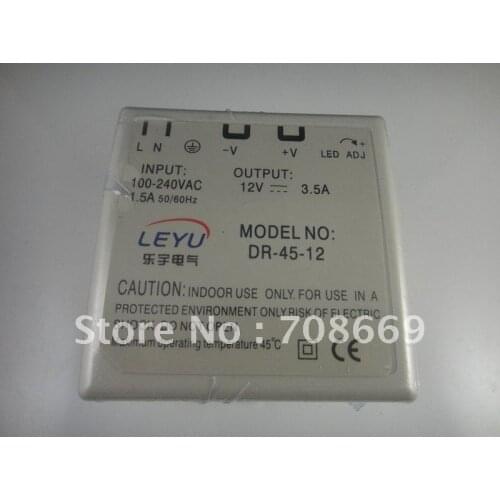 45W Din Rail Mounted 12VDC 3.5A Output Power supply
