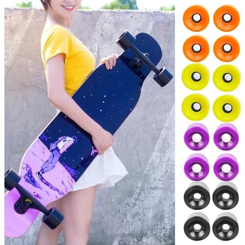 4x Longboard Wheels Replacement 70x51mm PU Roller 78A Outer Case Accessories