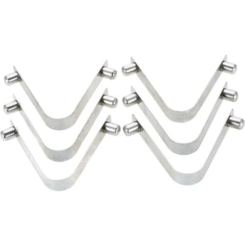 6pcs Kayak Paddle Spring Clips Kayak Accessories Tent Pole Clips Push Button Spring Snap Clip Locking Tube Pin 6/6.3/8/9mm