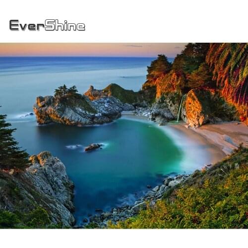 Evershine 5D Diamond Painting Landscape Crystal Full Set Diamond Embroidery Natural Scenery Rhinestone Pictures Home Decoration