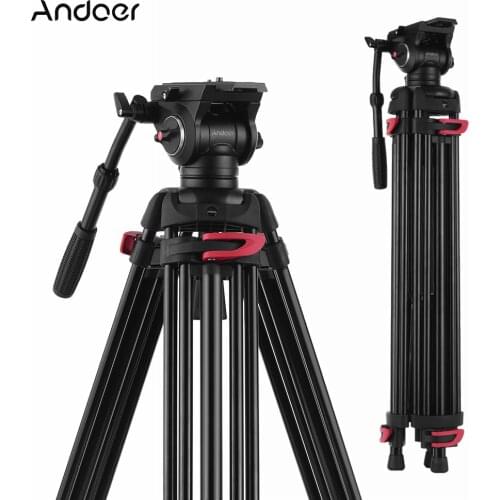 Andoer XTK-8018 3 Color Tripod for Canon Nikon Sony DSLR Camera Aluminium Alloy Tripod 76cm-180cm with 1/4 inch & 3/8 inch screw
