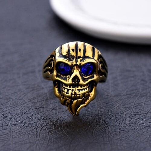 ANGELTEARS Gold Rings For Men