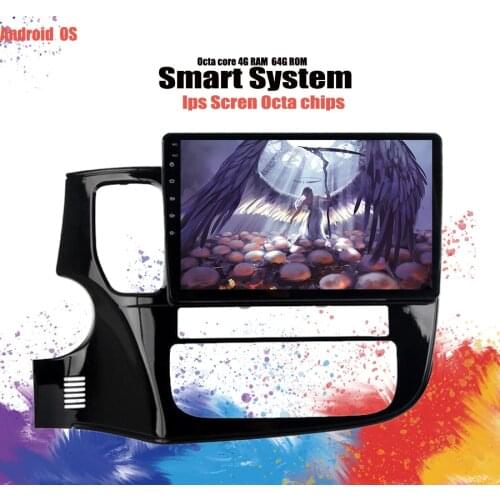 Android 10.0 CAR DVD PLAYER GPS Navigation For Mitsubishi Outlander 2013 2014 2015 2016 Audio multimedia WIFI Head Unit