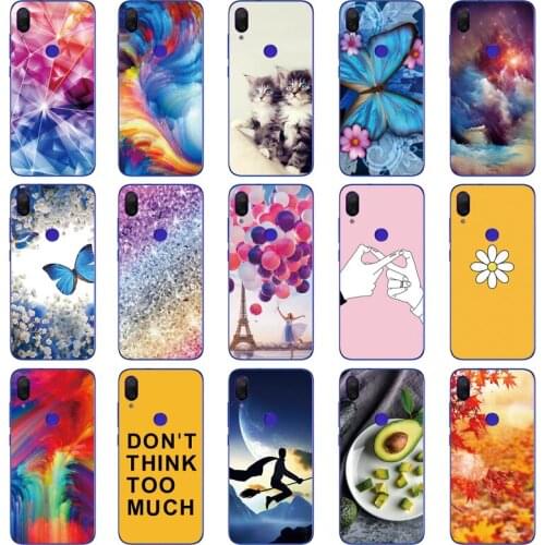 Case for Xiaomi Mi Play Cover Silicone back cover MiPlay Case Cat Coque for Xiaomi Mi Play Phone Cases cute flower fashion clear