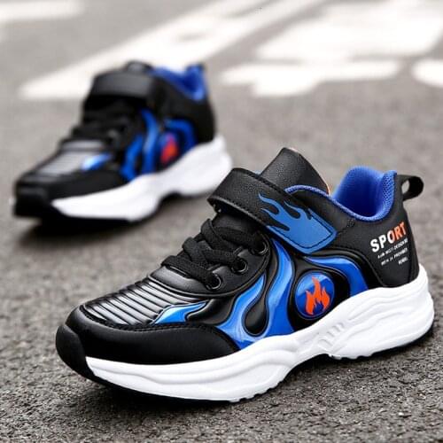 FLARUT Children Shoes Boys Shoes Casual Waterproof Kids Sneakers Leather Comfortable Outdoor Sport Running Shoes Winter Style