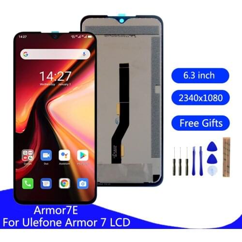 Original For Ulefone Armor 7 7E LCD Display Touch Screen Assembly Phone Parts For Ulefone Armor 7 Screen LCD Display Free Tools