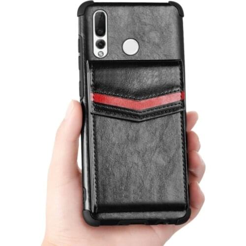 For Huawei P smart Z Case Flip Card Bag Copper Buckle TPU + PU Leather Back Cover Shockproof Case with Card Slots & Photo Frame