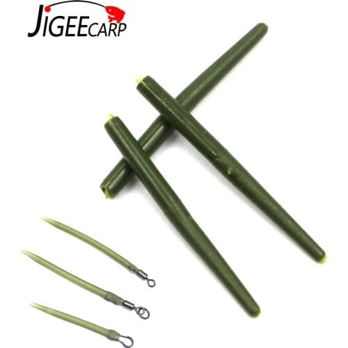 JIGEECARP 100PCS Carp Fishing Soft Rubber Anti Tangle Sleeves Carp Fishing Tackle Rig Making Terminal Fishing Tackles Wholesale