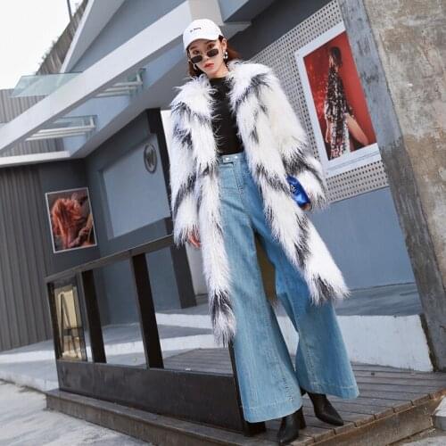 Lucky Pocket Black Fur Coats