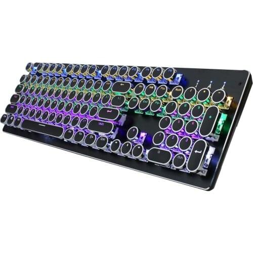 Mechanical Keyboard OUTEMU Blue Switch Punk Wired Gaming Keyboard New Mix Backlit 104key Anti-ghosting For Gamer PC Laptop
