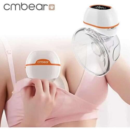 Electric Breast Pump Wearable Hands Free Wearable Breast Cup BPA-free Rechargeable Comfort Breastfeed Milk Collector