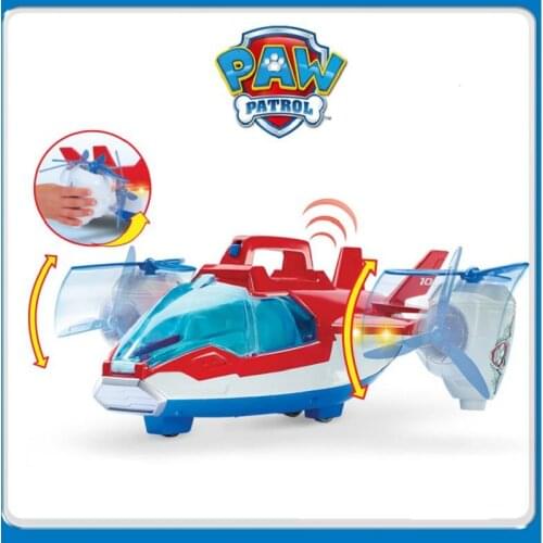 Authentic paw patrol aircraft movable doll toy mobile rescue big bus puppy patrol observatory anime paw patrol children toy gift