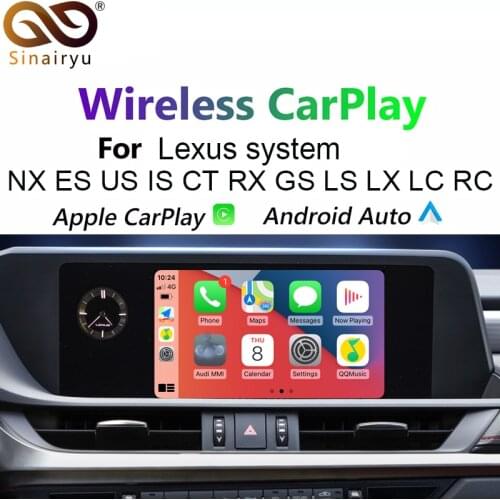Sinairyu Decoder2.0 CarPlay/Android for Lexus navigation GS/LS/ES/IS/UX/LX/RC Multimedia iPhone Android Wired Wireless Carlife