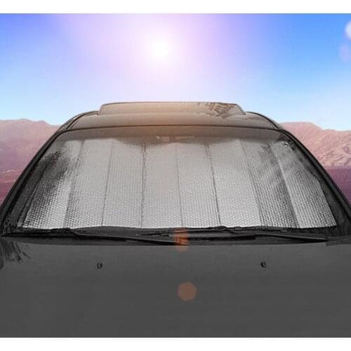 Automobile Sunshade Cover Anti-UV Car Windshield Aluminum Foil Sun Shade Waterproof Protector Cover Car Front Windscreen Cover