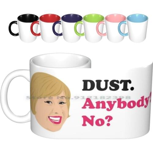 Fat Fighters! Ceramic Mugs Coffee Cups Milk Tea Mug Character Marjorie Dawes Fat Fighters Comedy Comedian Sketch Fashion Dust