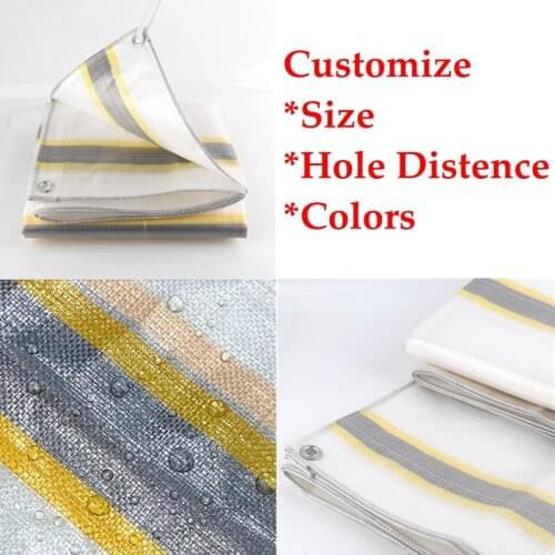 Thickness 0.46mm Gray White Yellow Tarpaulin Rainproof Cloth Garden Balcony Succulent Cover Truck Waterproof Sunshade Cloth
