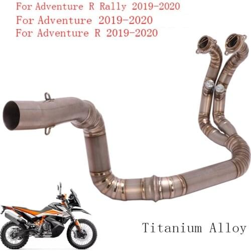 Motorcycle Exhaust System Full Titanium Alloy Connector Header Link Pipe for KTM 790 Adventure R Adventure R Rally 2019 2020
