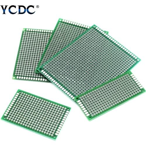 20/40/80pcs FR-4 PCB Board Double Side Prototype PCB Diy Universal Printed Circuit Board 2x8 3x7 4x6 5x7 6x8 7x9 8x12 9x15cm