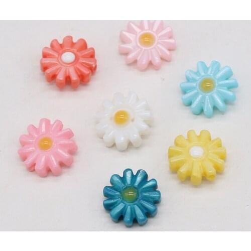 5Pcs Exquisite Beads Natural Freshwater Sunflower Shell Beads for Lady Jewelry Making Charm DIY Necklace Earrings Gift 10x10mm