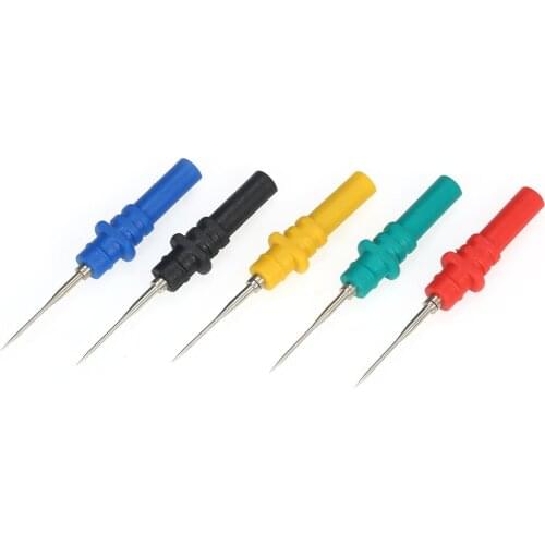 5pcs Oscilloscope Probes Pins Set Upgraded Version HT307 Automotive Test Accessories Back Pinning Probes Needle Accessories