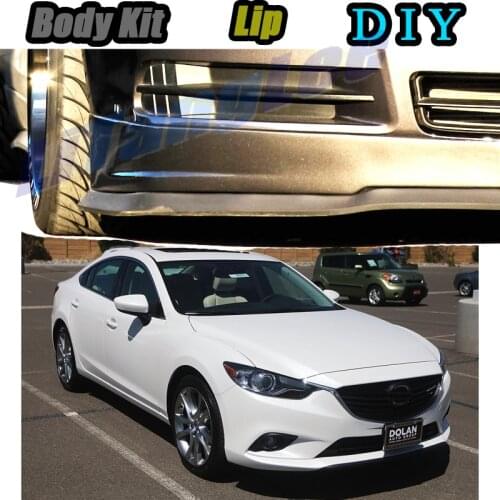 Car Bumper Lip Front Spoiler Skirt Deflector For Mazda 6 Mazda6 M6 MPS Atenza GG1 GH1 GJ1 Modified Body Kit VIP Hella Flush Lips