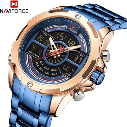 New Luxury Brand NAVIFORCE Mens Watches Fashion Waterproof Digital Sport Military Quartz Wrist watch Clock Men Relogio Masculino