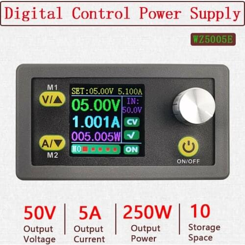 DC DC Buck Converter CC CV 50V 5A Power Module Adjustable Regulated laboratory power supply Voltmeter ammeter communication