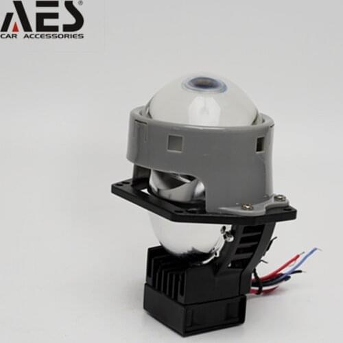 AES 2PCS Bi-LED Projector Lens 6000K 48W Hella 3R Projector Lens Car Styling Retrofit Accessories