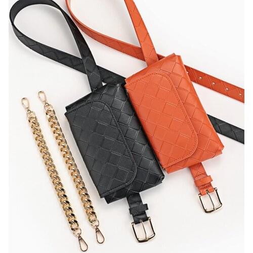 Waist Bag Fashion Small Faux Leather Women Fashion Belt Waist Pouch for Summer Handbags Female Belt Bag