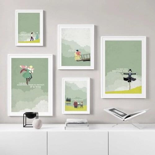 Print Modular Picture Hayao Miyazaki Abstract Movie Canvas Cute Painting Poster For Living Room Home Decor Wall Art No Framework