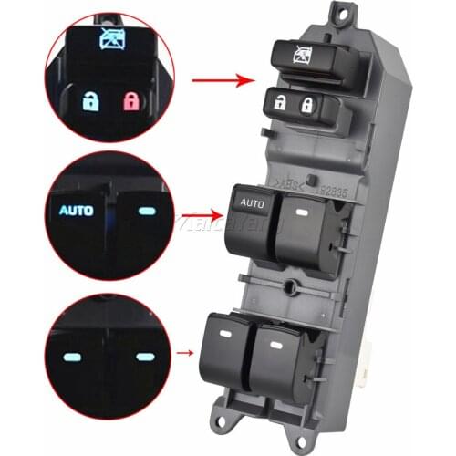 Power Window Switch For Toyota RAV4 Camry Corolla Yaris Vios Left Driving Backlight 84820-06130 84820-06100