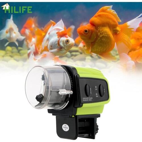 Plastic Automatic Fish Timer Feeder Digital Display Portable Fish Feeder Tools Home Aquarium 1 Pcs Food Feeding