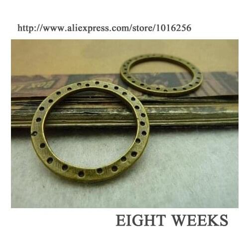 Zinc alloy pendant jewelry accessories diy handmade material charms Outside the circle within 28-22 mm