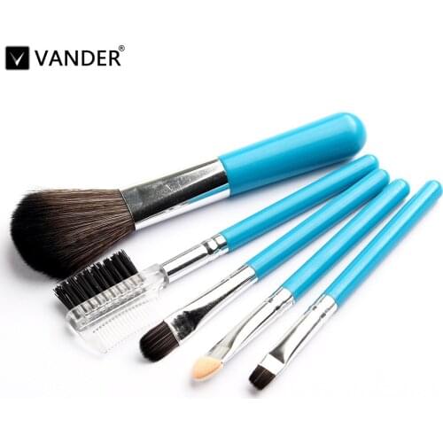 Vander Profissional Mini 5Pcs Makeup Brushes Cosmetics Tools Eyeshadow Eye Face Makeup Brush Gift Set Blush Soft Brushes Kit New