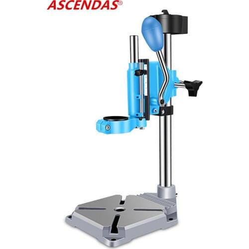 ASCENDAS Drill Press Stand bench for Electric power Drill iron base Workbench Clamp for Drilling TP-0419