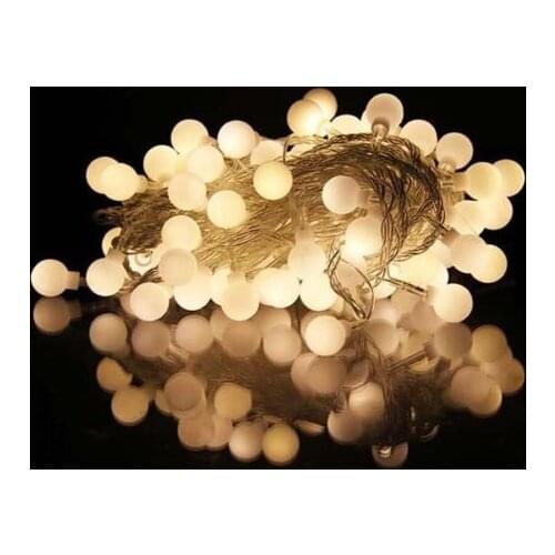 New 20m 200 Matte Ball Warm White LED String Wedding Party Fairy Christmas Light