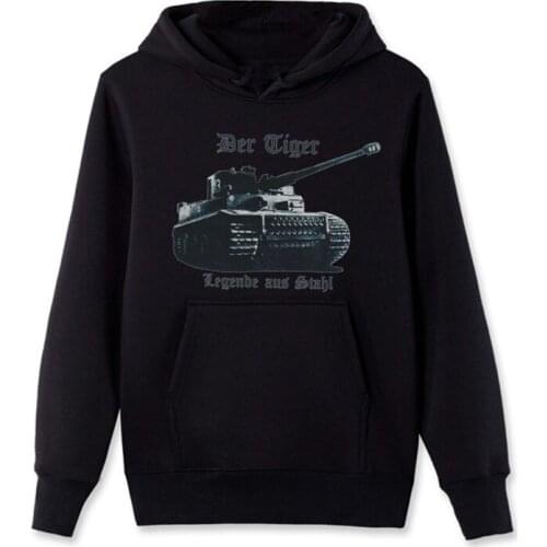 Kampfpanzer,Tiger,Wehrmacht,Legend Aus Stahl,Deutsches Reich hoodie Men Hooded Fleece Zipper Sweatshirt Streetwear