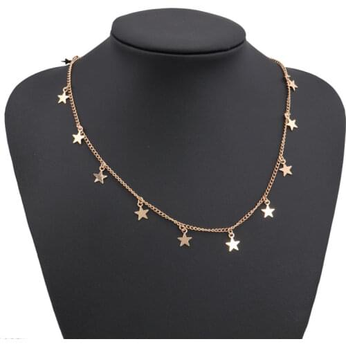 2020 Non-fading stainless steel Animal butterfly star gold Necklace Women Choker Necklaces Pendants Femme Chain jewelry